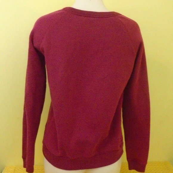American Eagle Red Long Sleeve Scoop Neck Top - Picture 3 of 5